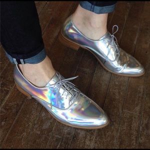 Shoe the Bear holographic oxfords 41